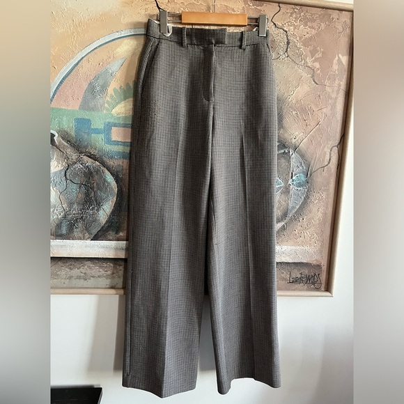 Aritzia Babaton Sadiki Pant in Camel/Navy Tt Houndstooth - Picture 4 of 14